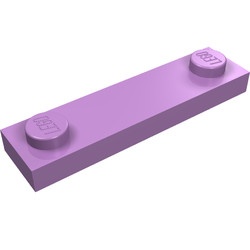 92593-157 Platte plaat 1x4 twee noppen buitenkant lavender, midden NIEUW *1B352
