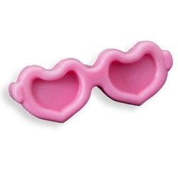 93080k-104 Bril met hartvormige glazen roze, helder NIEUW *0D0000