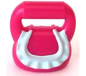 93090pb03-71 Damestas met aqua decoratie magenta NIEUW *0D0000