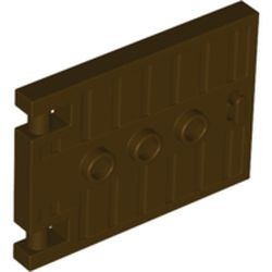 93096-120 Deur 1x5x3 met 3 noppen en hendel bruin, donker NIEUW *