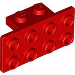 93274-5 Verbindingsplaat 1x2- 2x4 (breed) rood NIEUW *1B264