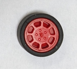 93593c01-5 Wiel 11x6mm met 8 spaken met band 14x6mm glad (50945) rood NIEUW *5W000