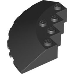 95188-11 Steen, 6x6 hoek met 33 graden afloop zwart NIEUW *5K000