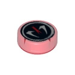 98138pb002-17 Tegel 1x1 ROND Ninjago Fangpyre transparant rood NIEUW *0L0000