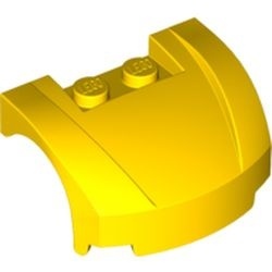 98835-3 Motorkap 3x4x1 2/3 gebogen voorkant geel NIEUW *0B003