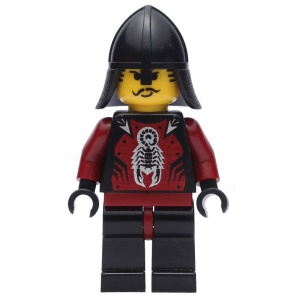 cas291G Shadow Knight Vladek, Zwarte Neck-Protect (5998) (CAS002) gebruikt *0M0000