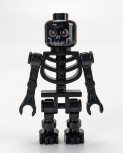 cas327G Undead- Skeletstrijder 1, zwart gebruikt *0M0000