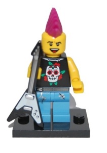 col04-4 Punk rocker met gitaar V-vorm NIEUW *0M0000