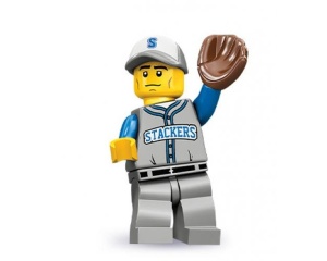 col10-13 Baseball veldspeler met voetstuk NIEUW *0M0000
