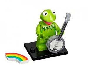 coltm-5 MUPPETS: Kermit de Kikker met banjo en regenboog 0M0000 NIEUW *