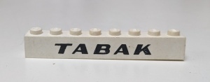 crssprt01pb01-1G Steen 1x8 ZONDER bodemtubes TABAK wit gebruikt *5V07-01