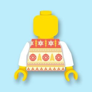 CUS9077 Torso (zonder hoofdje) Nordic Kerstbal wit NIEUW *0A008