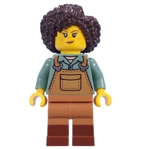 idea212 Tuinvrouw met bruine overall NIEUW *0M0000