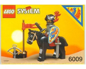 INS6009-G 6009 BOUWBESCHRIJVING- Zwarte Knight MET GAATJES gebruikt *LOC RBS