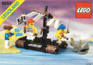 INS6257-G 6257 BOUWBESCHRIJVING- Castaway's Raft gebruikt *LOC RBL