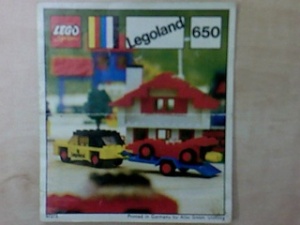 INS650-G 650 BOUWBESCHRIJVING- Car with Trailer and Racing Car gebruikt *LOC RBL
