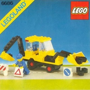 INS6686-G 6686 BOUWBESCHRIJVING- Backhoe gebruikt *LOC RBL