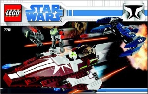 INS7751 7751 BOUWBESCHRIJVING- Ahsoka's Starfighter and Vulture Droid NIEUW *LOC RBSW