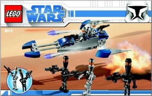 INS8015-G 8015 BOUWBESCHRIJVING- Assassin Droids Battle Pack gebruikt *LOC 6219