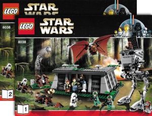 INS8038-G 8038 BOUWBESCHRIJVING- The Battle of Endor (2 boekjes) gebruikt *LOC 6213