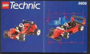 INS8808-Gb 8808 BOUWBESCHRIJVING- Formula One Racer MET GAATJES gebruikt *