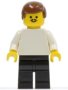 soc019G Voetballer witte/Black Team Player 1 gebruikt *0M0000