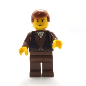 sw0100 Star Wars:Anakin Skywalker (Grown Up) ZONDER Cape Bruin vest, oranjebruin haar NIEUW *0M0000