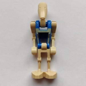 sw0300G Battle Droid Pilot, blauw torso met crème gebruikt *0M0000