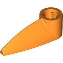 x346-4 Deurknop/Tand 1x3 met asgat oranje NIEUW *1B059