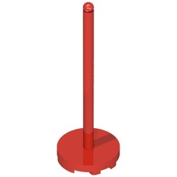 x838-5G FABULAND Parasol standaard met ronde basis rood gebruikt *