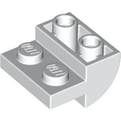 1750-1 Omgekeerde dakpan 2x2 rond wit NIEUW *5B013