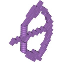 18792-157 Pixel boog (Minecraft) lavender, midden NIEUW *0L0000