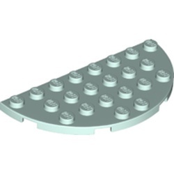 22888-152 Platte plaat 4x8 afgeronde hoeken aqua, licht NIEUW *5C069