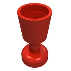 2343-5 Bokaal rood NIEUW *0W010