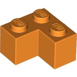 2357-4 Steen 2x2 hoek oranje NIEUW *1B009