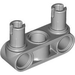 2393-86 Technic, Pin koppelaar Perpendicular 3L met 2 pinnen grijs, licht (blauwachtig) NIEUW *0L0000