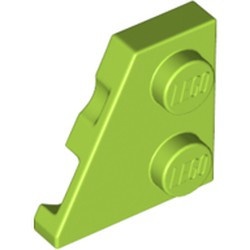 24299-34 Wig plaat 2x2 links lime NIEUW *1B229