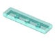2431-15 Tegel 1x4 transparant lichtblauw NIEUW *1B113