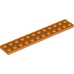 2445-4G Platte plaat 2x12 oranje gebruikt *1A036