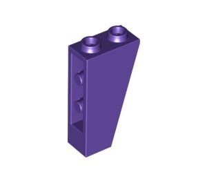 2449-89 Omgekeerde dakpan 75 graden 2x1x3 paars, donker NIEUW *1B244