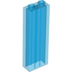 2454-14 Steen 1x2x5 transparant donkerblauw NIEUW *1L418