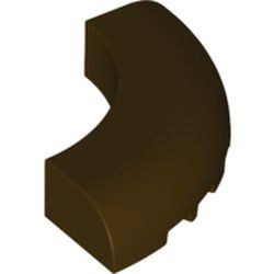 24599-120 Steen 5x5x1 gebogen (Macaroni) bruin, donker NIEUW *