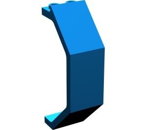 2466-7G Paneel 3x2x6- 4x gebogen blauw gebruikt *1F012