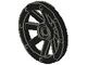 2470-11G Wiel Kasteel klein (27mm diameter) zwart gebruikt *