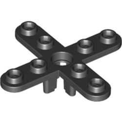 2479-11 Rotor 5x5 afgeronde bladen (4 bladen) zwart NIEUW *0D0000