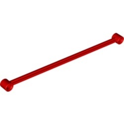 2637-5G Technic, stang 16 noppen lang rood gebruikt *0D000