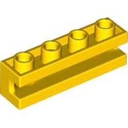 2653-3G Steen 1x4 met sleuf horizontaal geel gebruikt *