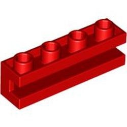 2653-5G Steen 1x4 met sleuf horizontaal rood gebruikt *