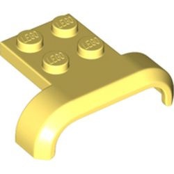 28326-103 Spatbord recht met gebogen kanten, plaat 2x2 geel, lichthelder NIEUW *0B001