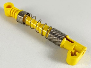 2909c02-3G Technic Schokbreker 9.5L, harde veer geel gebruikt *